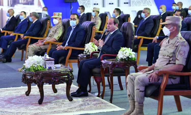 افتتاح الرئيس السيسى لمجموعة مشروعات إسكان بديل المناطق غير الآمنة