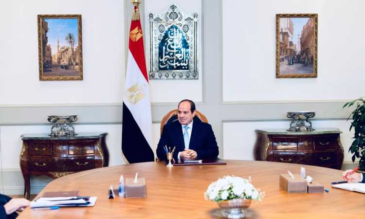 اجتماع السيسى مع عوض تاج الدين