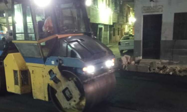 رصف شوراع  الجيزة