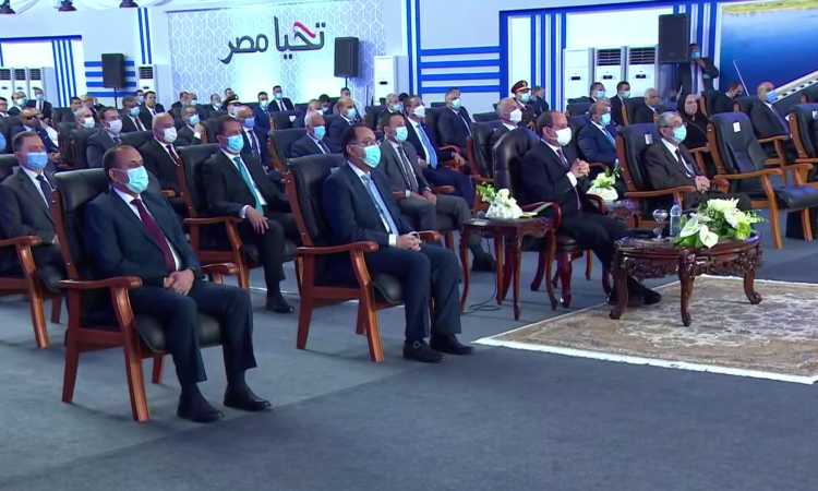 من حفل افتتاح مشروعات الصعيد بحضور الرئيس السيسى