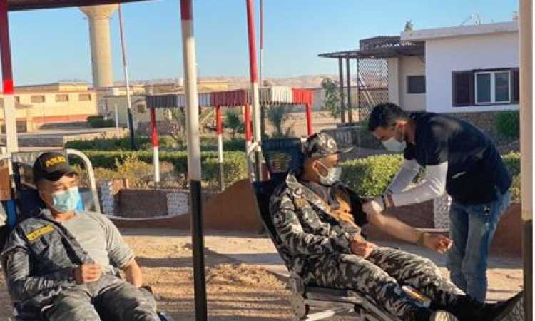 حملة للتبرع بالدم بمديرية أمن جنوب سيناء