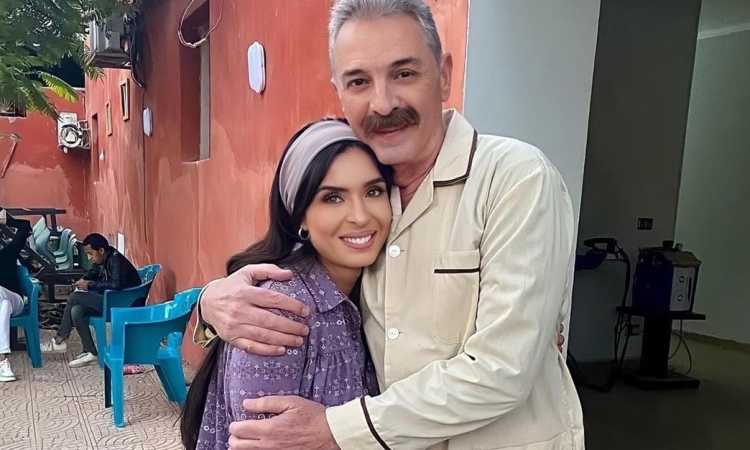 محمود حميدة ودينا