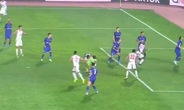 الوداد المغربى يسجل هدف التقدم فى مرمى الزمالك