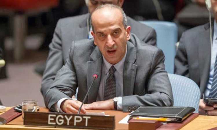 المندوب الدائم لمصر لدى الامم المتحدة السفير اسامة عبد الخالق