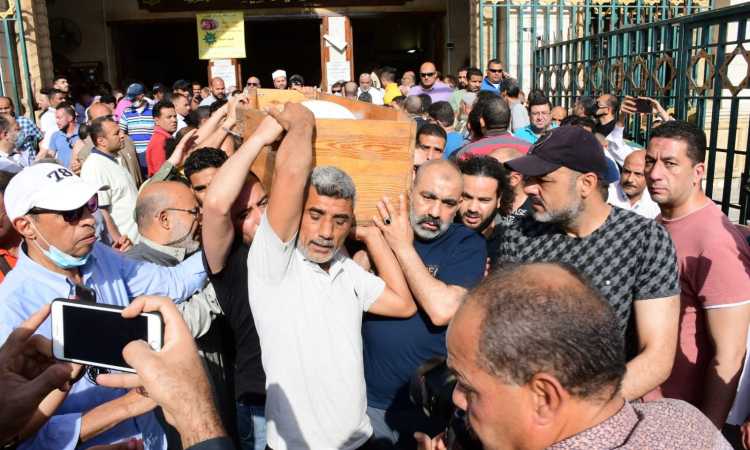 جنازة والد الفنان محسن منصور