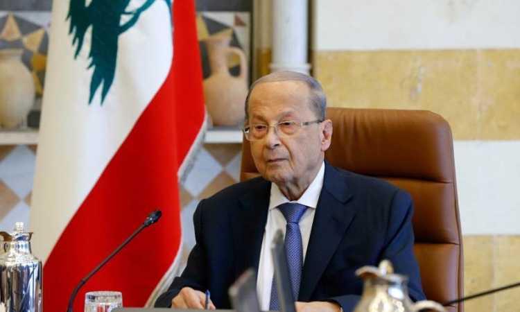 الرئيس اللبنانى ميشال عون