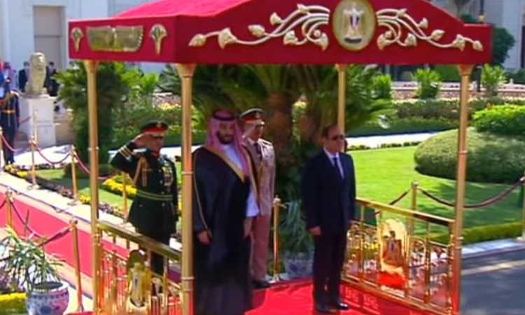 مراسم استقبال الأمير محمد بن سلمان