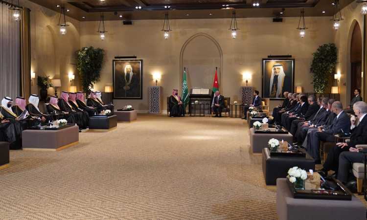 ملك الأردن والعاهل السعودى