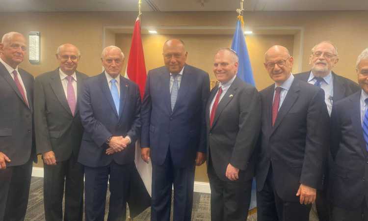وزير الخارجية يلتقي ممثلي المنظمات اليهودية الأمريكية
