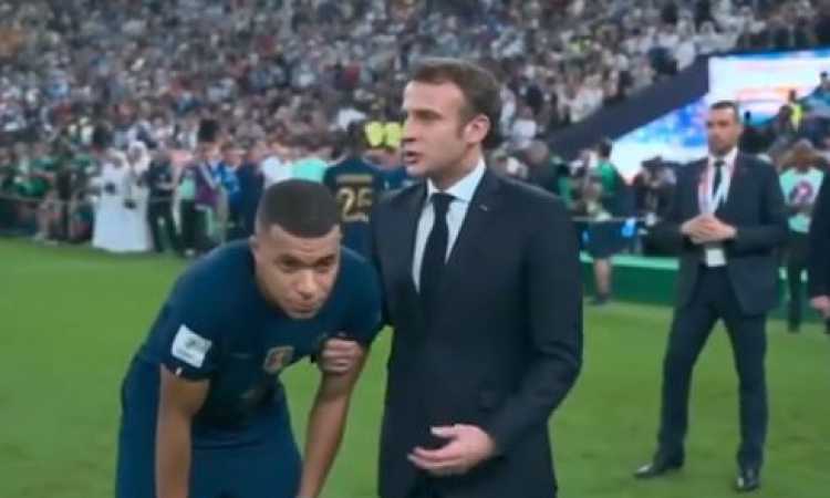 الرئيس الفرنسي يواسي مبابي