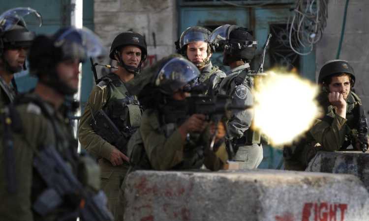 جنود الاحتلال يطلقون النار على الفلسطينيين