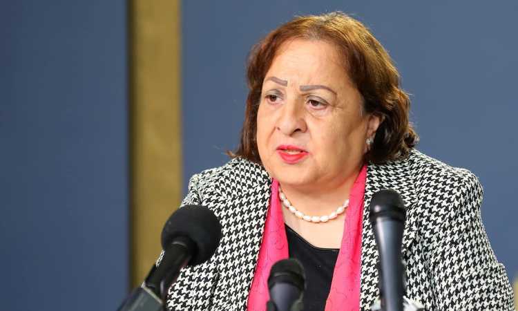 وزيرة الصحة الفلسطينية مى الكيلة
