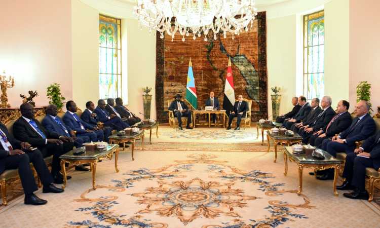 الرئيس عبد الفتاح السيسي يستقبل سيلفا كير