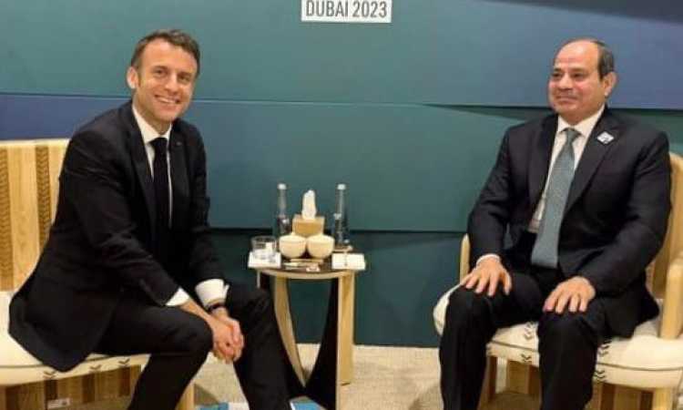 الرئيسان السيسي وماكرون