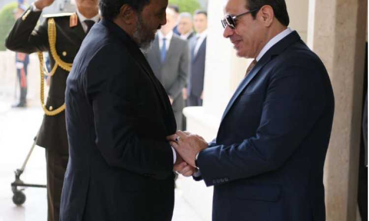 الرئيس السيسي ونظيره الصومالي