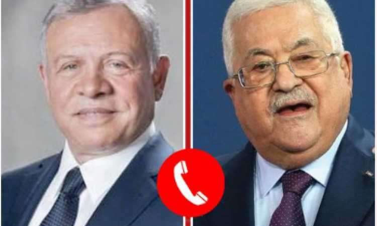 الرئيس الفلسطيني وملك الأردن