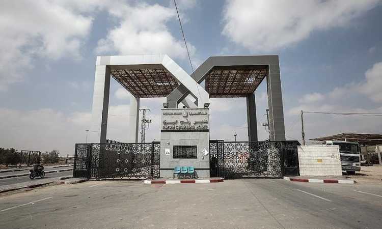 معبر رفح من الجانب الفلسطيني