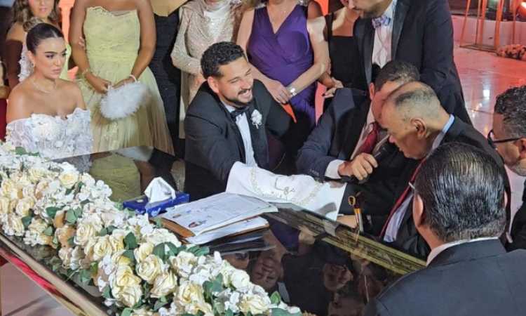 حفل زفاف ابن شقيق إلهام شاهين