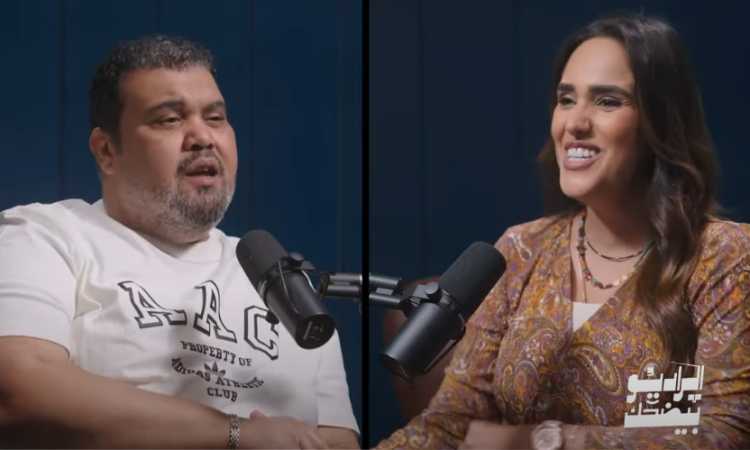أحمد فتحى خلال حواره مع الإعلامية فاطمة مصطفى