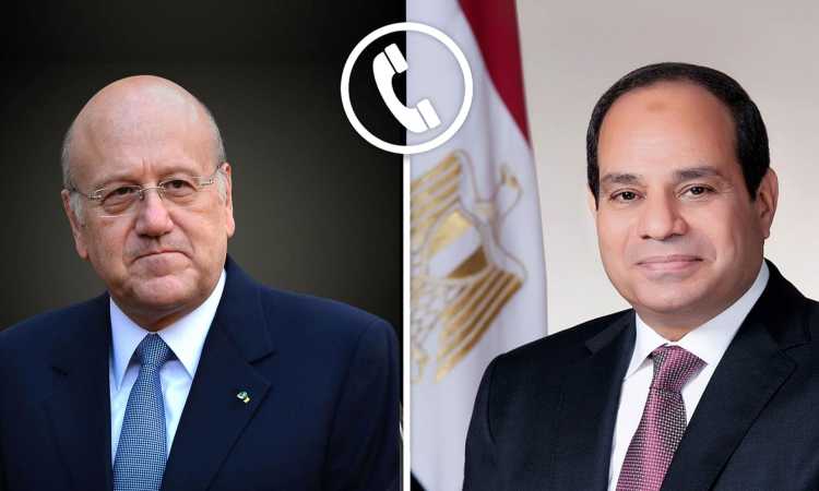 الرئيس السيسي ونجيب ميقاتي