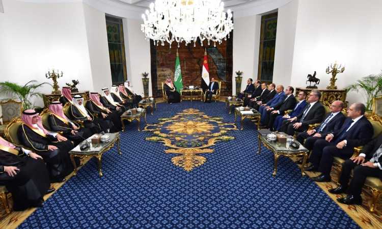 الرئيس عبد الفتاح السيسي يستقبل ولي العهد السعودي