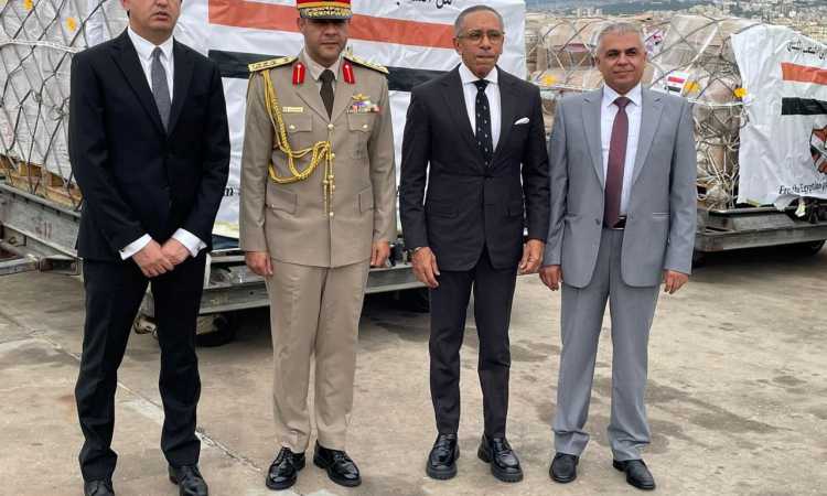 المساعدات المصرية إلى لبنان
