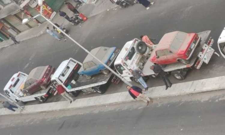 رفع سيارة متهالكة