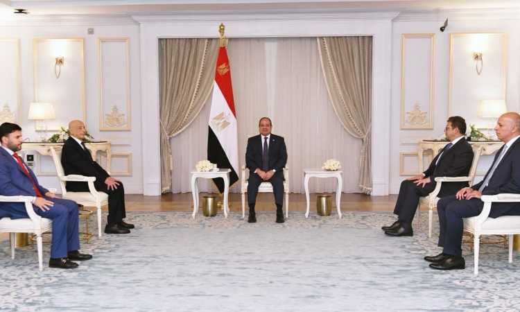 الرئيس السيسي وعقيلة صالح