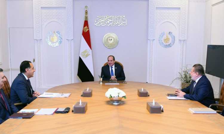 الرئيس السيسي خلال اللقاء
