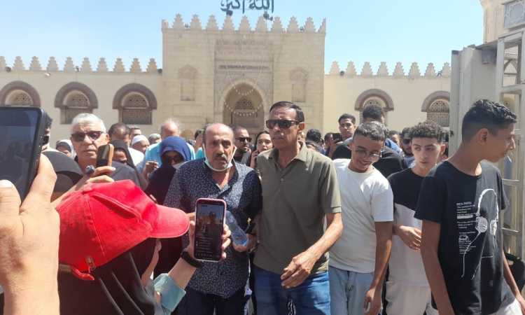 جنازة شقيقة أحمد صيام