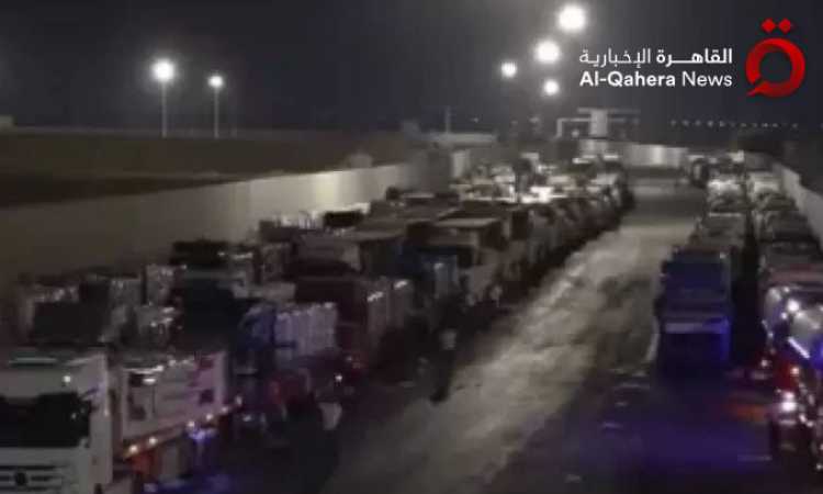 قافلة المساعدات المصرية إلى غزة - صورة أرشيفية