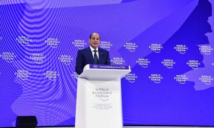 الرئيس السيسي في دافوس