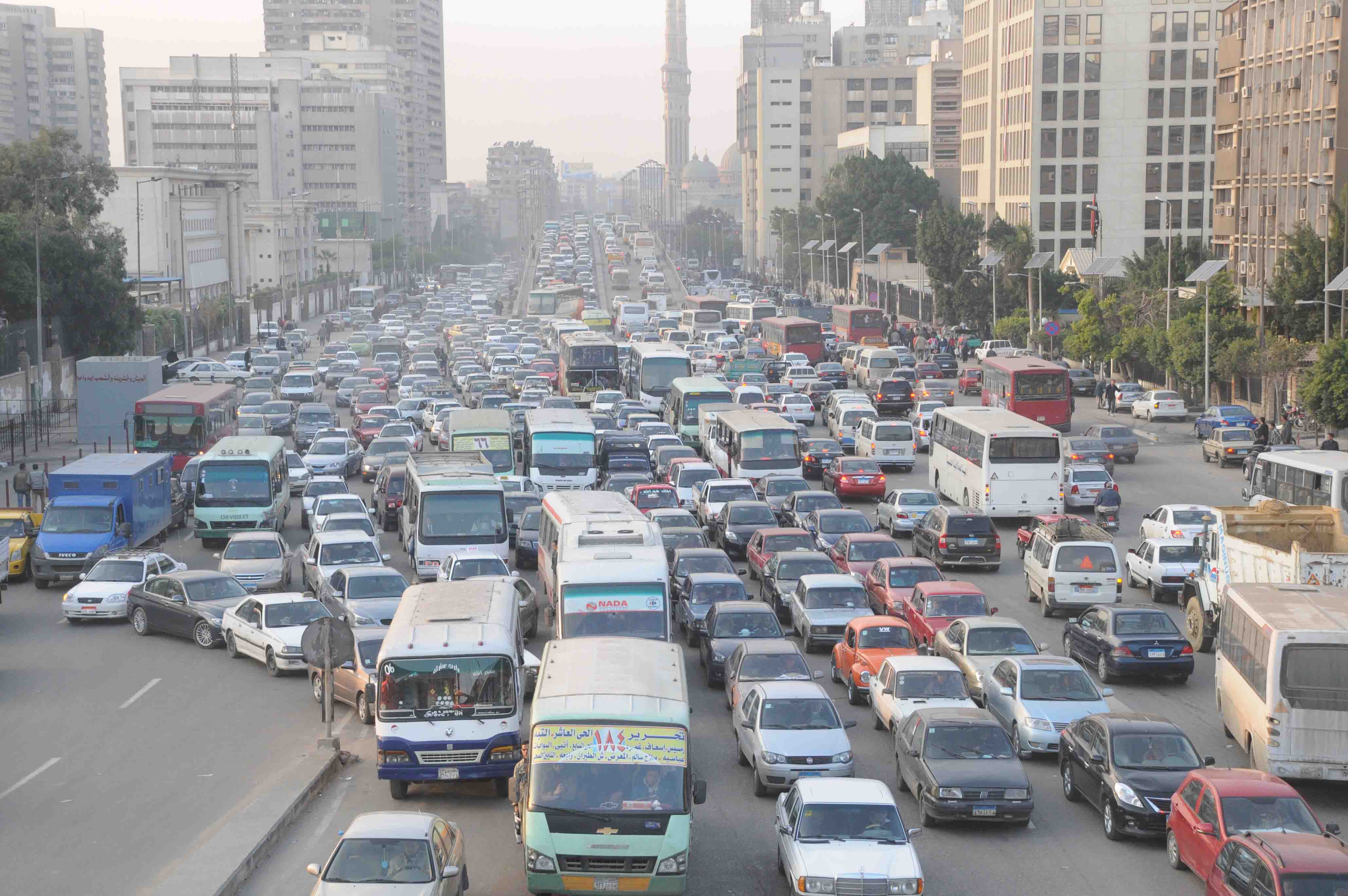 تحويلات مرورية على طريق السويس بسبب أعمال إصلاحات