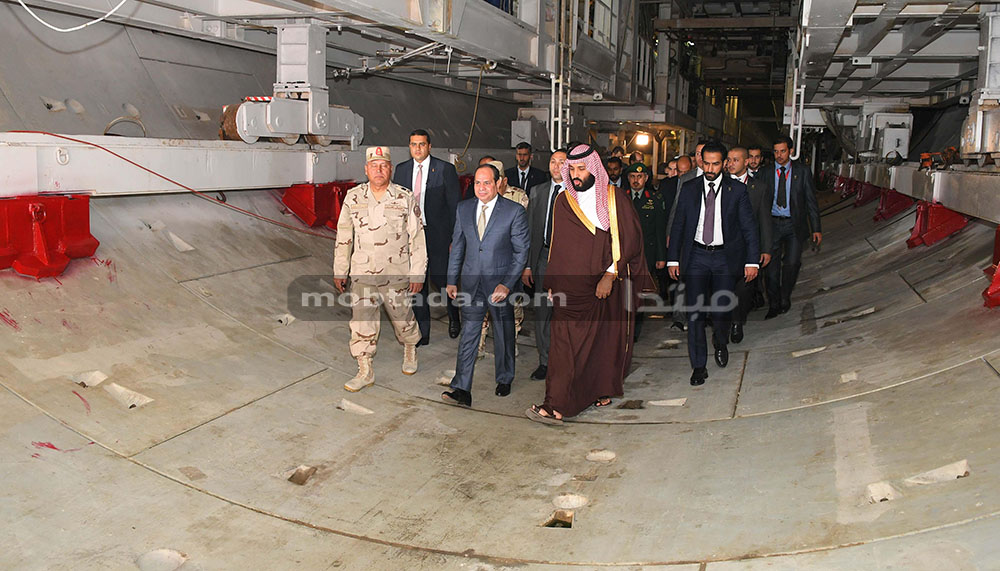 السيسى وبن سلمان يتفقدان المشروعات القومية بالإسماعيلية 