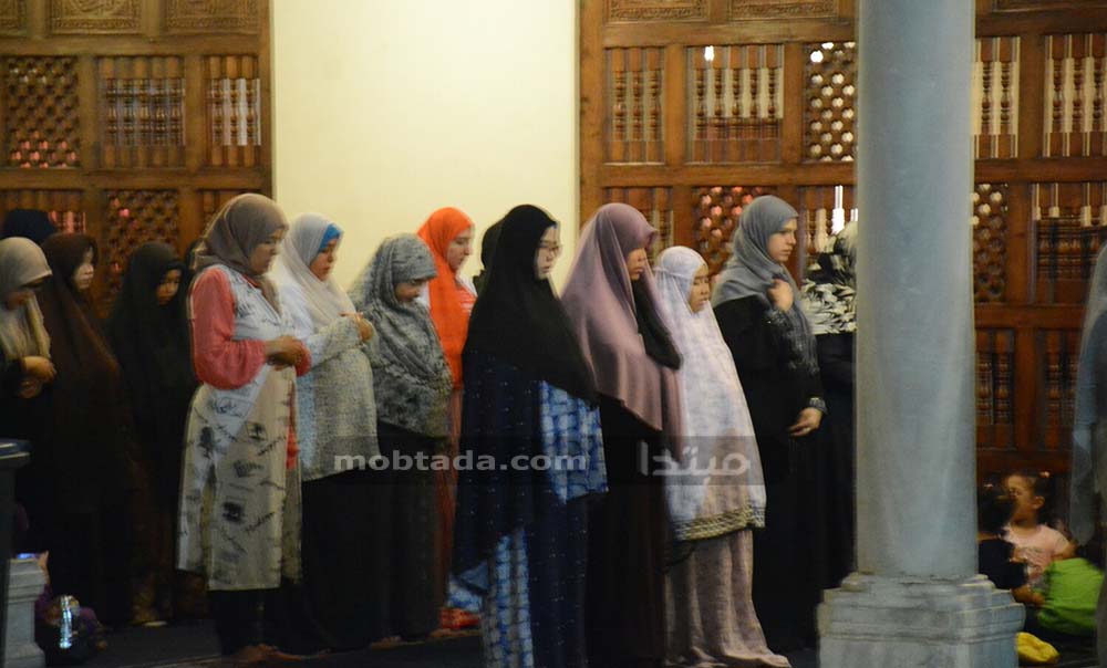 صلاة التراويح من الجامع الأزهر فى اليوم الثانى عشر من رمضان