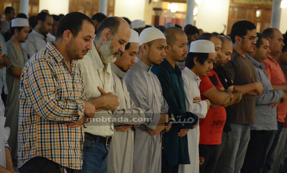 صلاة التراويح من الجامع الأزهر فى اليوم الثانى عشر من رمضان