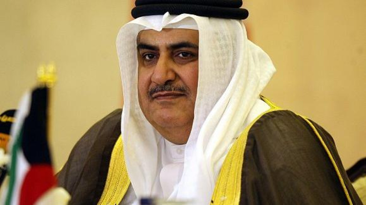 خالد بن أحمد وزير الخارجية البحرينى