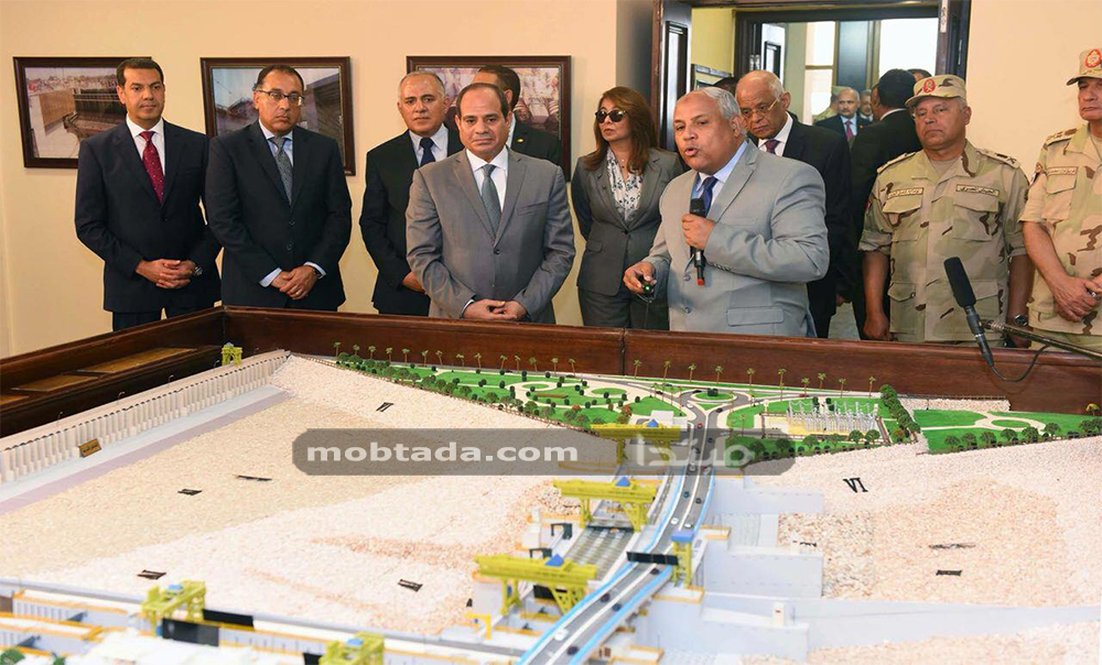 السيسى يفتتح قناطر أسيوط الجديدة