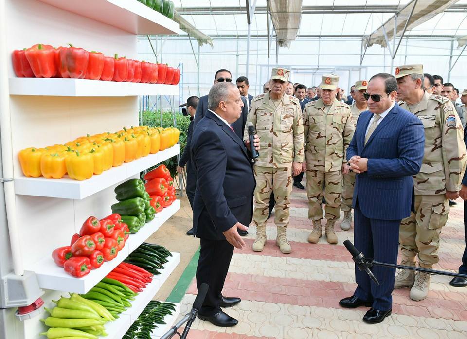الرئيس يفتتح مشروع الصوب