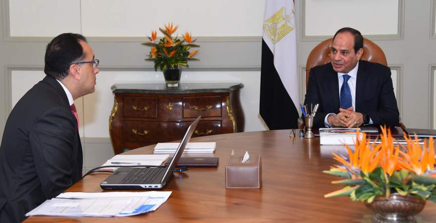 اجتماع السيسي بمصطفى مدبولي