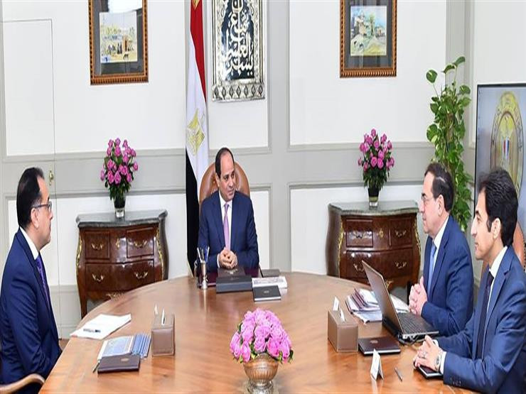 السيسي ومدبولي وطارق الملا