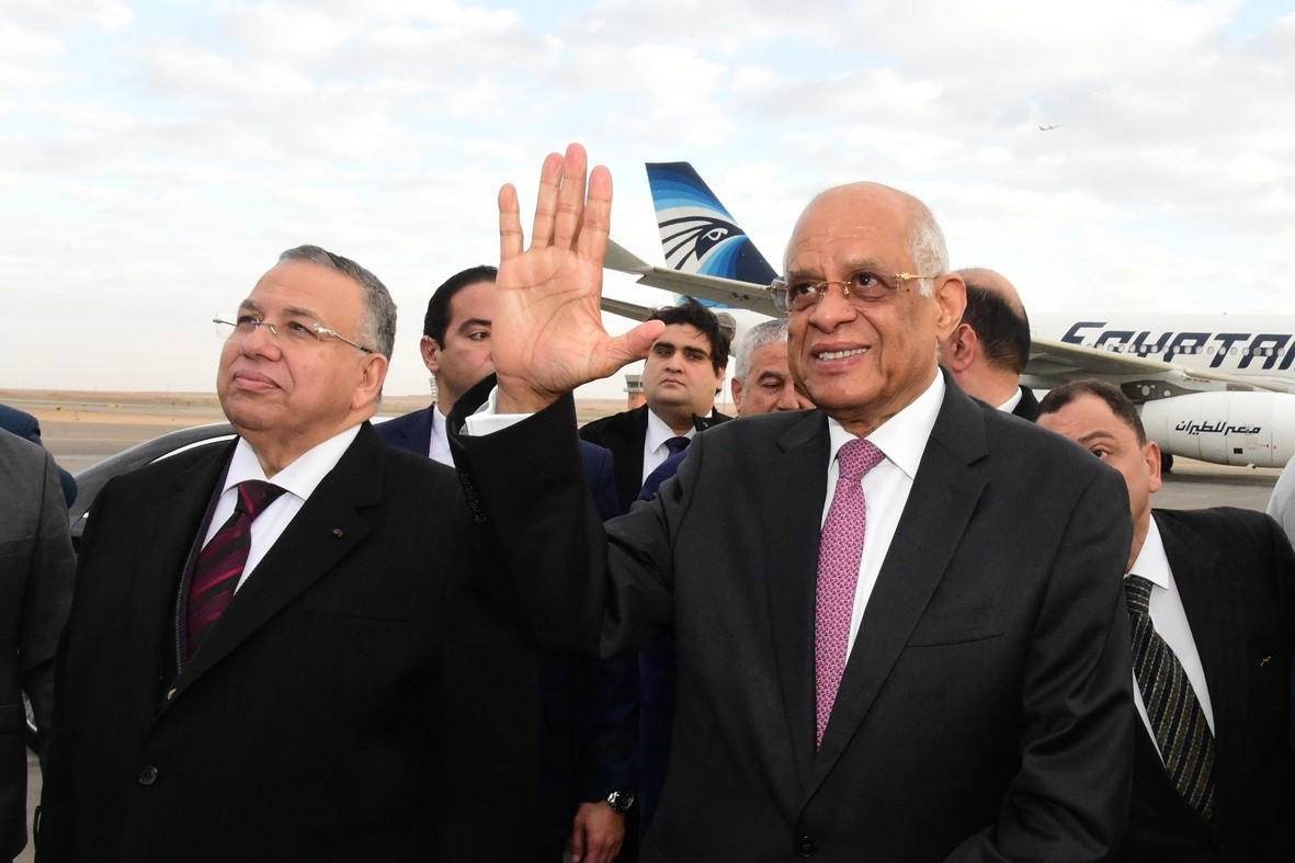 وفد برلماني مصرى يودع رئيس البرلمان القبرصى