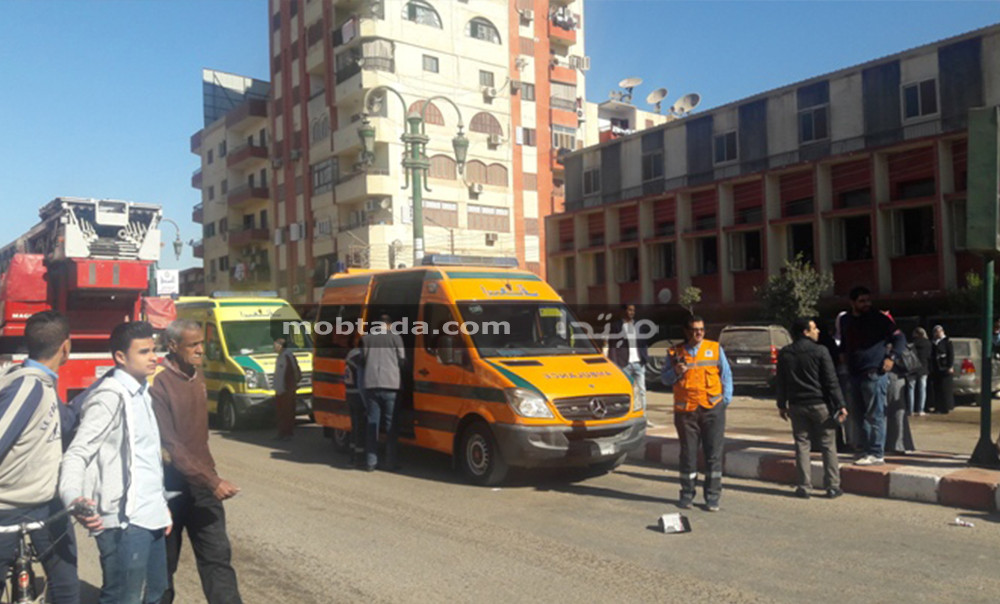 حريق جمعية الشابات المسلمات بأسيوط