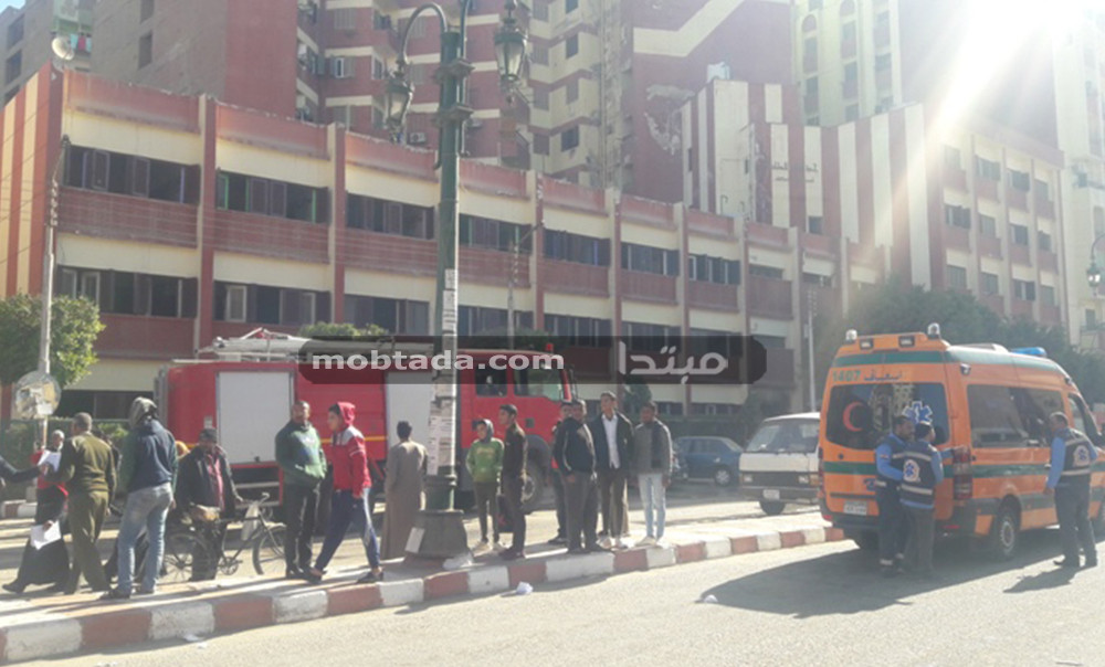 حريق جمعية الشابات المسلمات بأسيوط