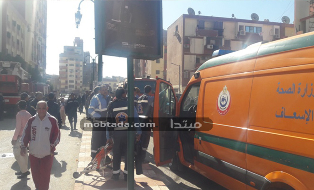 حريق جمعية الشابات المسلمات بأسيوط