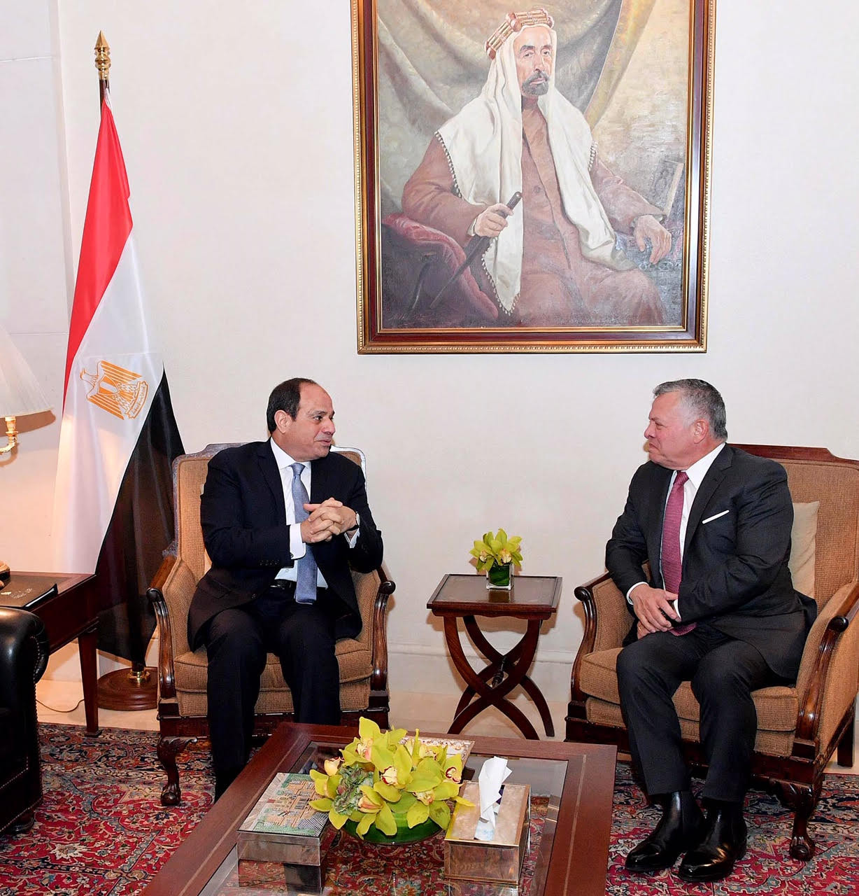 السيسى وعاهل الأردن