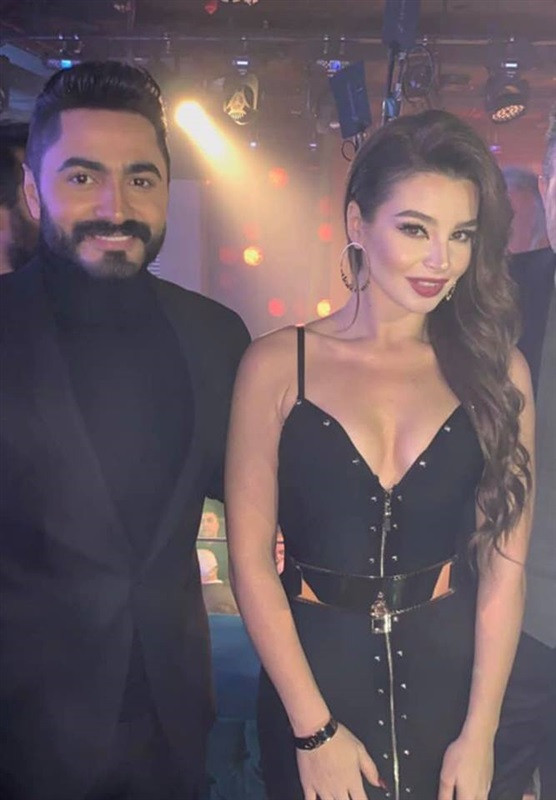 جوهرة وتامر حسنى
