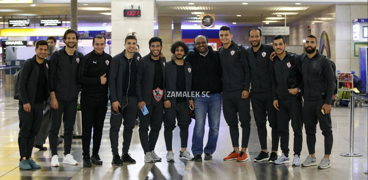 بعثة الزمالك فى مطار القاهرة