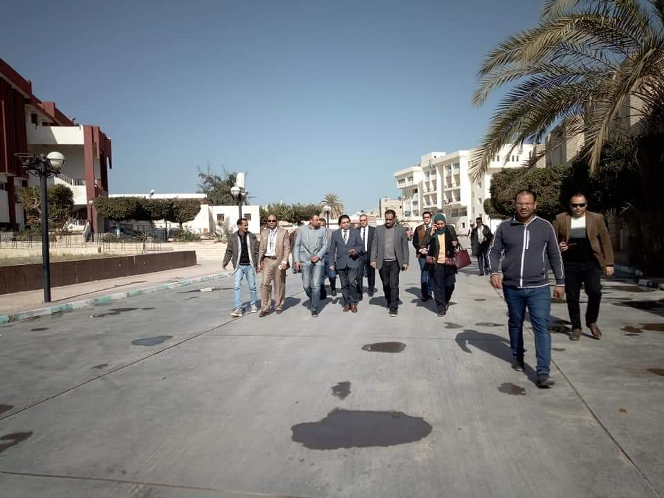 وفد وزارة الصحة يزور مستشفى العريش