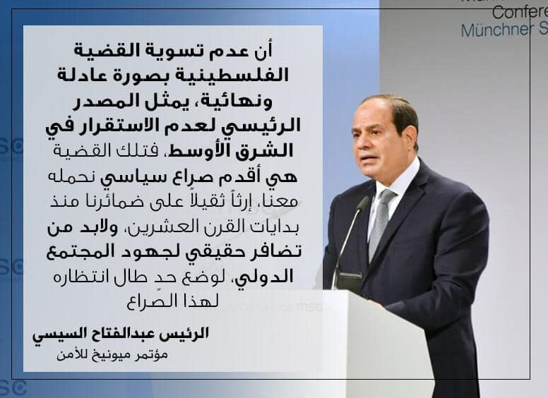 مقتطفات من كلمة الرئيس  فى ميونخ